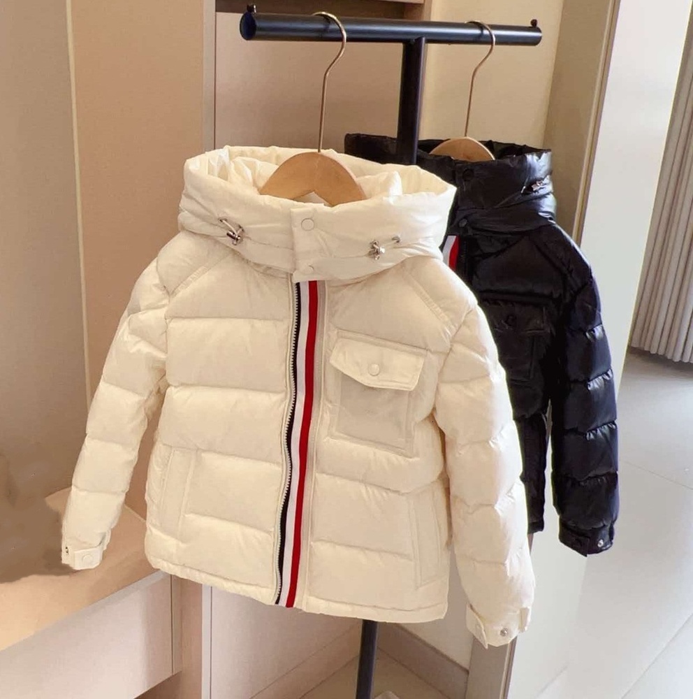 M2 2026 New Winter Designer Kid Hooded Baby Luxury Down perfume For Kids Design Thick cologne Warm Coat Bodywarm Overcoat Girl Boy Coats Windbreaker