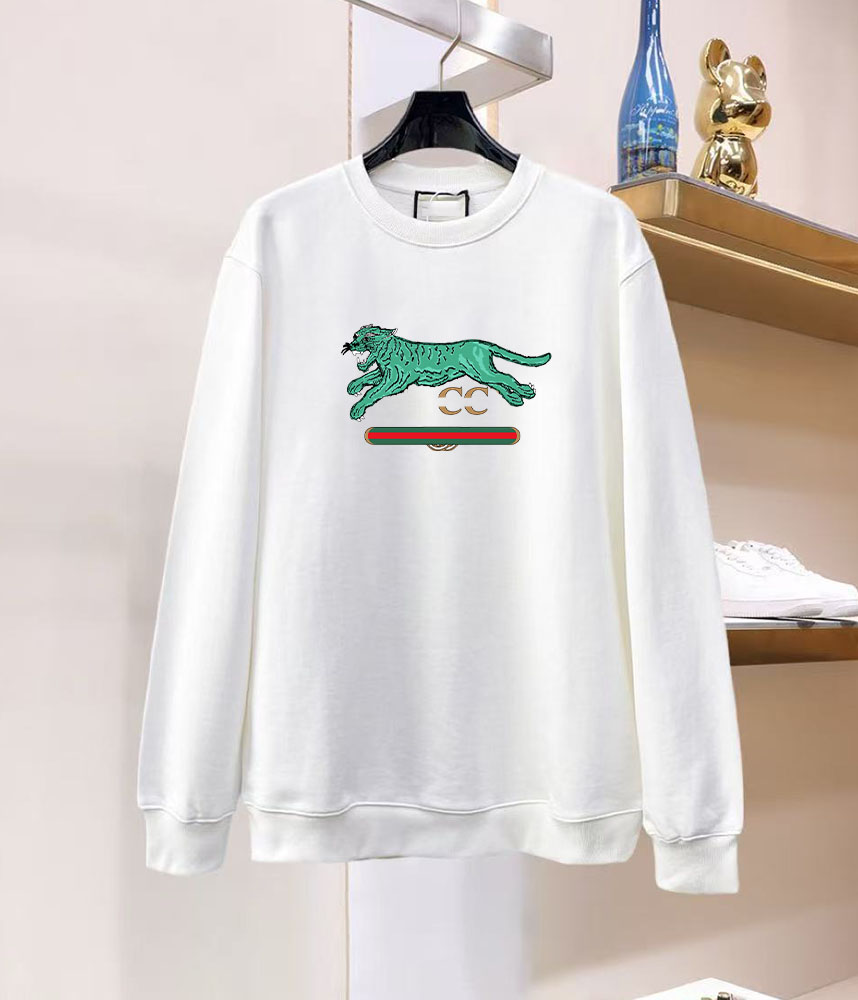 Men's sweater black and white designer Heavy Chinese cotton washed in autumn to make ol d sweater with round neck for men's loose and comf