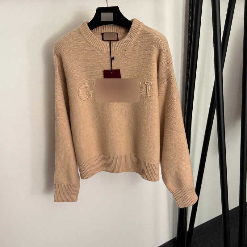 Womens Sweaters Designer women designer clothes offers a new highend long sleeved knit sweaters with embroidered lettering