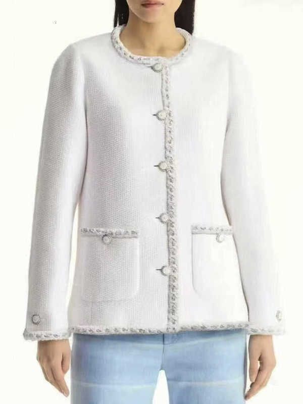 Women's Jackets Designer 2026 spring tweed wool short jacket for women, elegant and high-end lace top cardigan