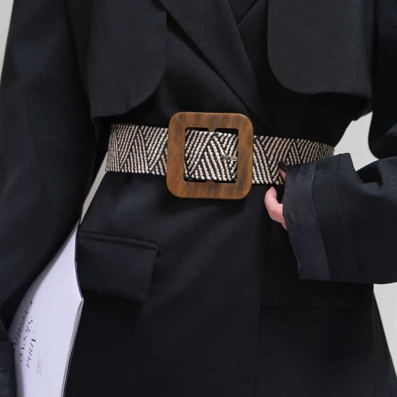 pants women's stret Canvas belt with Ins style simple and versatile Korean version the waist belt wide waist cinc M261016