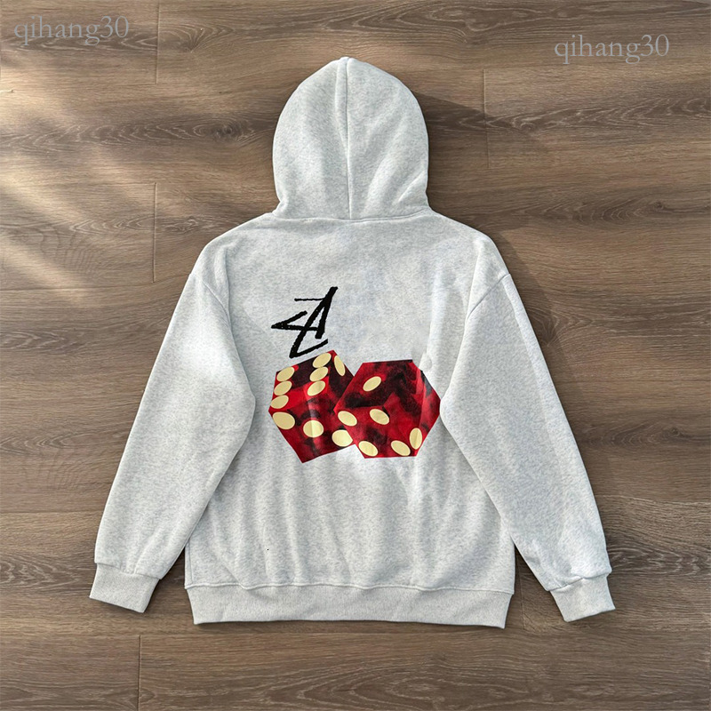 Stusyshirt Hoodie Men Designer High Quality American Hip Hop Trend Soft Cotton Pullover Letter Graphic Print Stussytity Sweatshirts Street Stud Blac