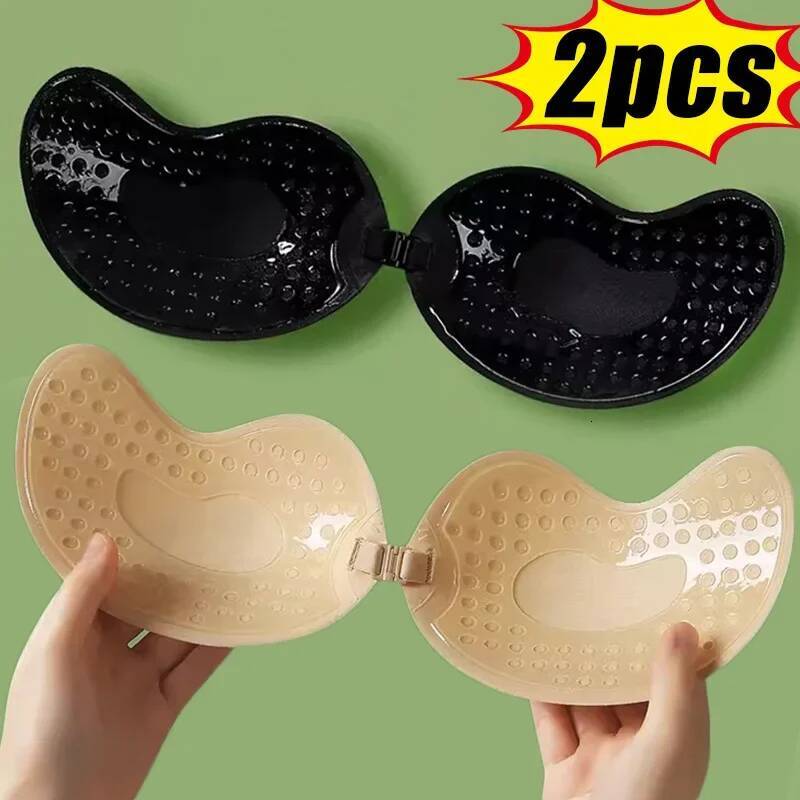 Invisible Adhesive Stick Bra Strapless Push Up Bras Women Lingerie Seamless Silicone Nipple Covers Bralette Underwear dongdumaoyi