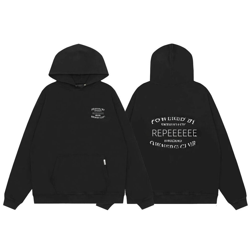 Rephoodie Vintage Distressed Washed Sweatshirt Loose Fit Hooded Sweatshirt Heavyweight Street Style Men's And Women's Matching Outerwear O