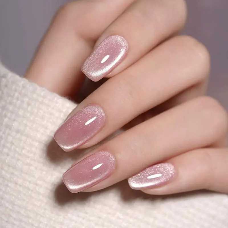 False Nails Short Nail Pieces Simple Stylish Solid Color Short Nail Makeup Easy To Put Together For More Everyday Manicure Q261017