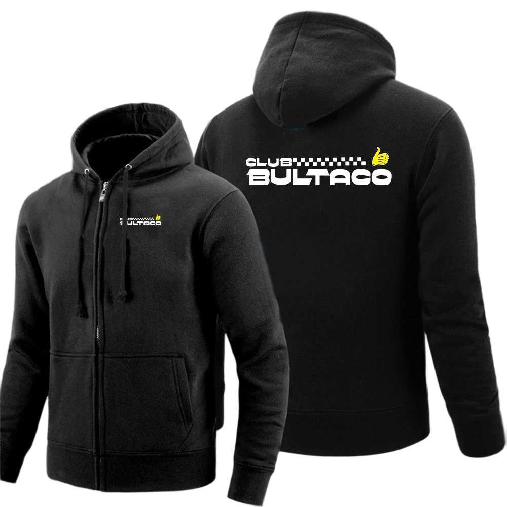 Bultaco Cemoto Motorcycles Print Sweatshirt Hooded Coat 2026 Spring And Autumn Men's Versatile Cardigan Hoodies Jacket S261017H160