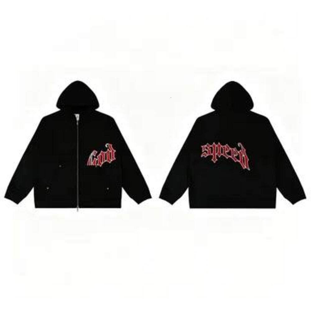 Goddpeed Long Sleeve Designer Hoodie Vintage Skeleton Graphic Hooded Collection Shirt Beach Hipster Fabric High Quality Cotton Tops Godspeedy Long S