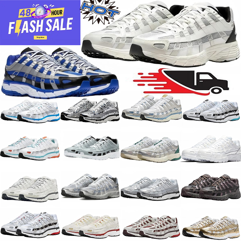 Designer 6000 man Breathable Running shoes Mesh Black Mesh Dark Grey Light Grey Running Shoes Retro Chunky Sneakers Cushion Athletic Footwear for Da