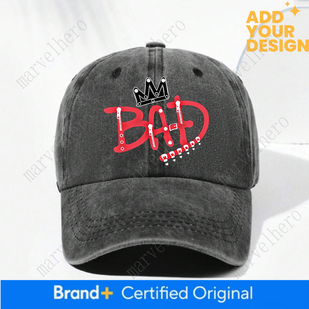 Adult Fashion Printed Hat Summer Casual Accessories Sunbonnet Michael Jackson Vintage Washed Cap MJ Cotton Baseball Caps Gifts