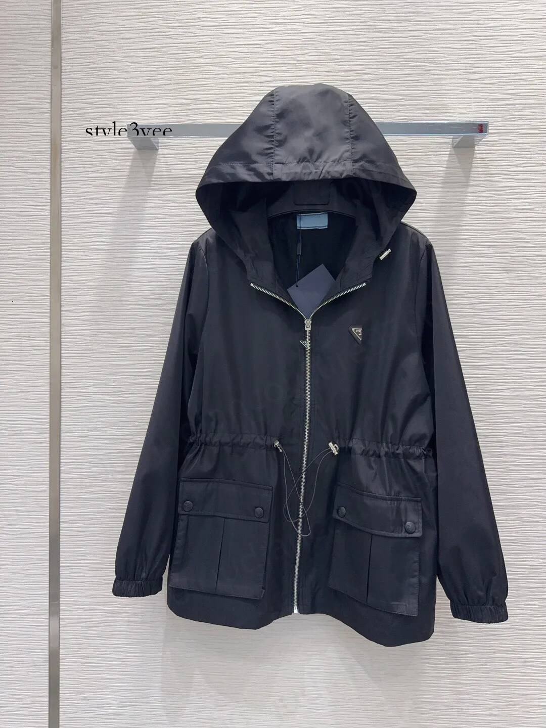 Vintage GG jacket women Printed Cropped Blazer Turn Down Collar g Outerwear with Side Pockets Brand Fashion Fabric Casual fucci Jacket Outer Coat 80