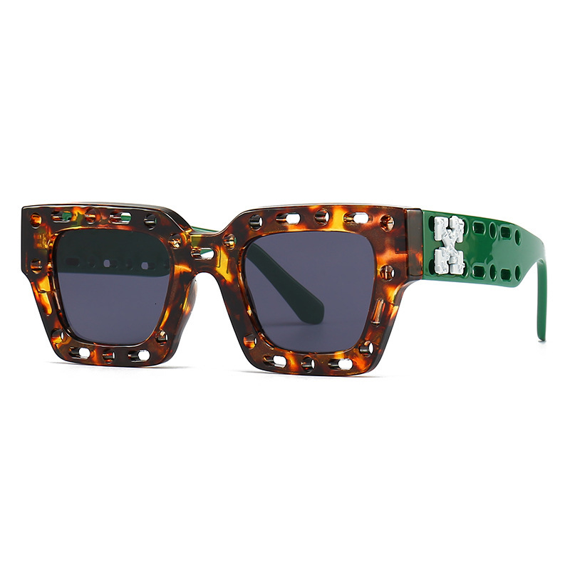 Sunglasses Luxury Fashion Offs Frames Style Square Brand Men Women Sunglass Luxury Glasses Woman Square INS-style Sunglasses With Modern Hollow-out