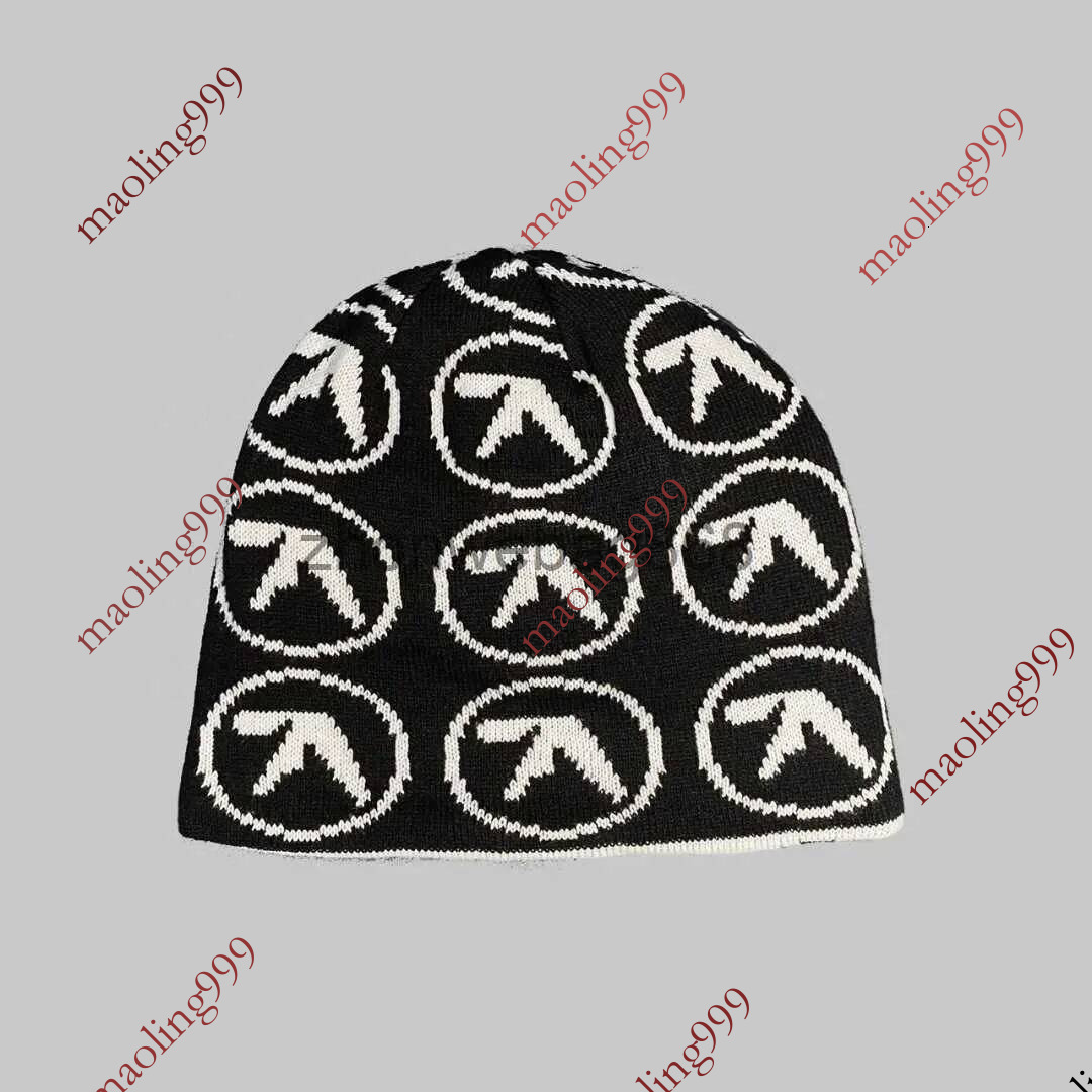 BeanieSkull Caps Knitted Mens Section High Quality Bean Y2k Warm and Fashionable Hundred Piece Set New Internet Celebrity Design Feeling Niche Cold