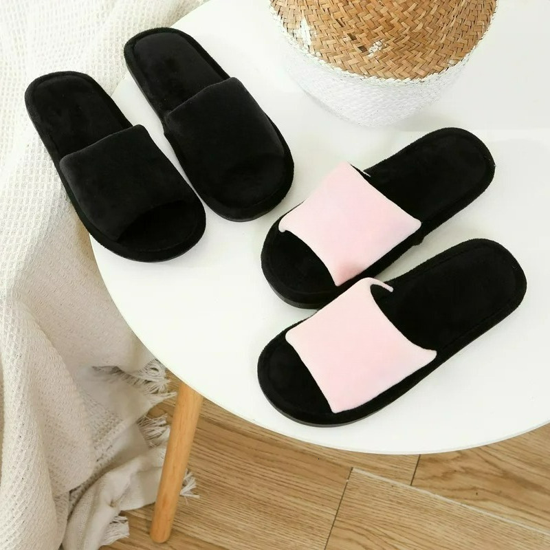 New Women's Warm Cotton Slippers Men Women Sandals Zapatos De Mujer Shoes Slides ddmykukumalu