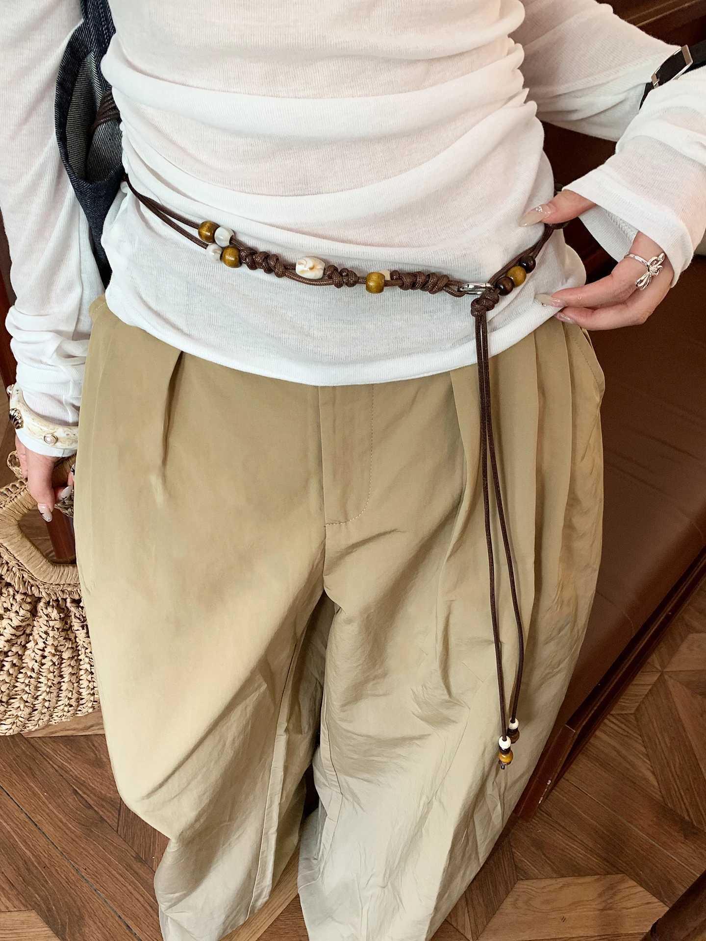 Bohme Ethnic Floral Waist Chain For Women Retro With Skirts And Jeans A Belt With A Unique Design And A Rhin Leather Strap S26101737CB