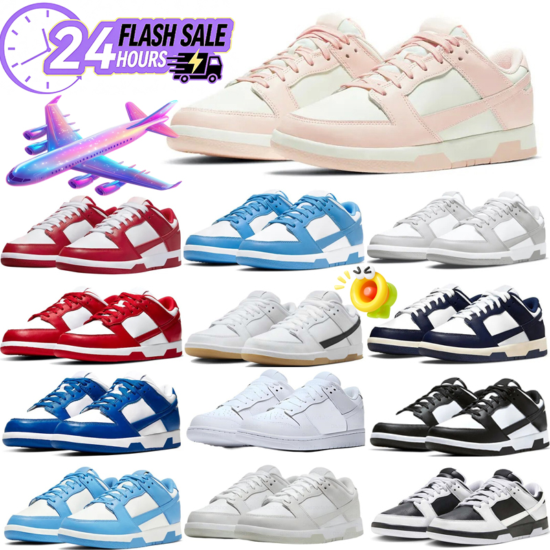 Designer running shoes man PU Leather Black White Color Block Lace Up Low Top Casual Sneakers Breathable Comfort for Men Women Gym Workout Sports We