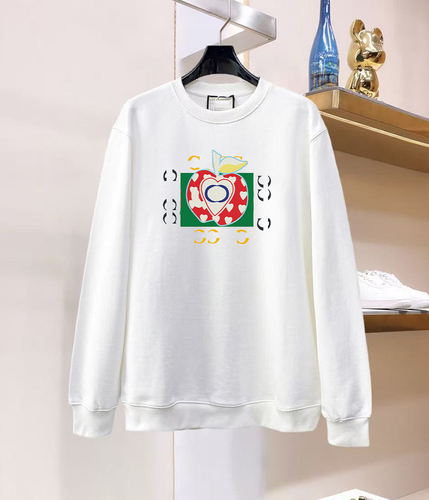 Retro Classic Fit letter graphic hoodie desi gner men's sweater men's univ ers al washed black and white pullover loose cotton sweatshirt