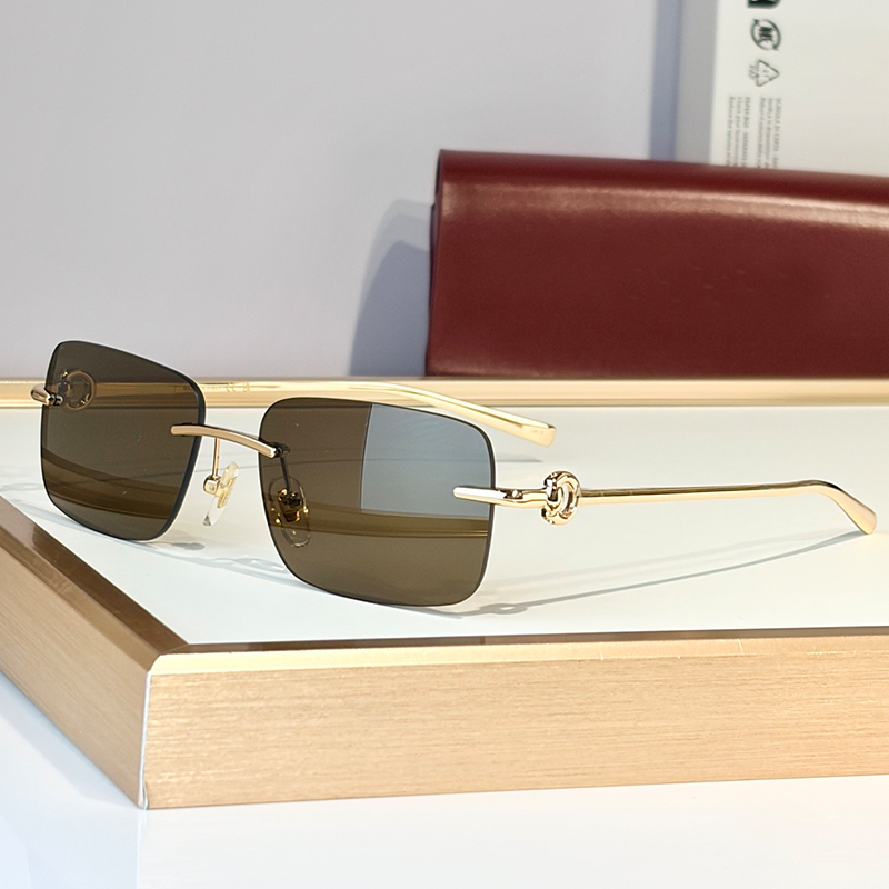 Fashion Sunglasses for Women Designer Sunglasses Womens Luxury Square Frameless Sunglasses Fashion Mens Sunglasses Summer Travel Beach UV Glasses G1