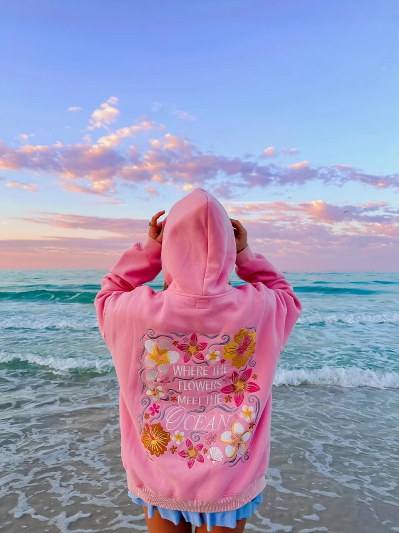 Luxury Brand Designer Clothing New Fashion Trend Free Shipping Outdoor European And American Wool Thick Embroidery Hooded Long Sleeved Sportswear