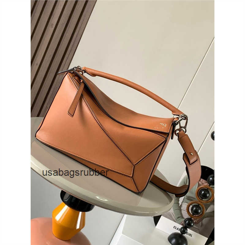 Minimalist Designer Style Houjie Modern Leather Goods Geometric Bag Leather Pillow Bag Boston Bag
