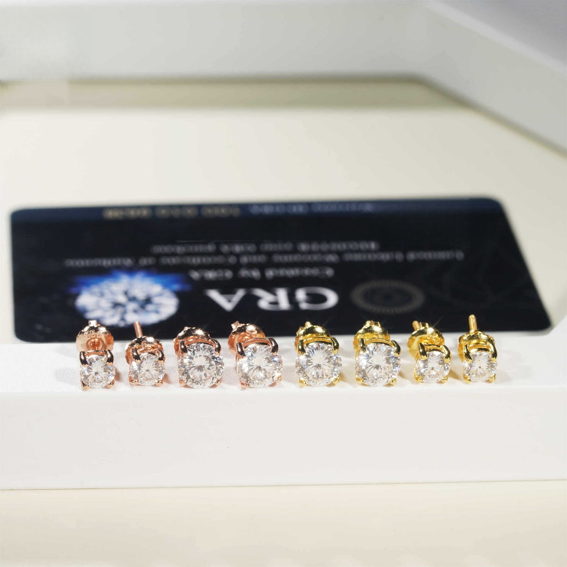 bestseller: Four-prong S925 silver inlaid with bird's nest cut VVS moissanite earrings, fashionable earrings for men women in