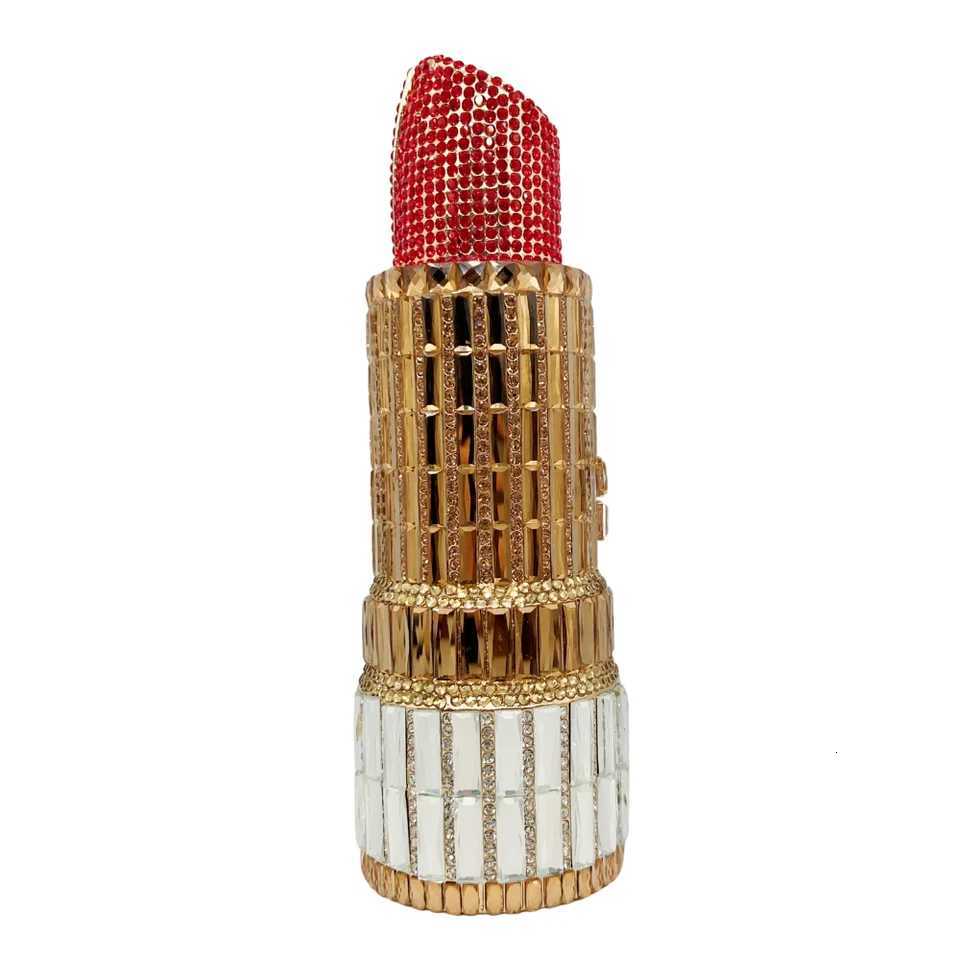 Evening Bags Flat Top Lipstick Clutch Crystal Rhinestone Evening Bag for Women. OEM Custom Party Purse Low MOQ with Factory Price H261016