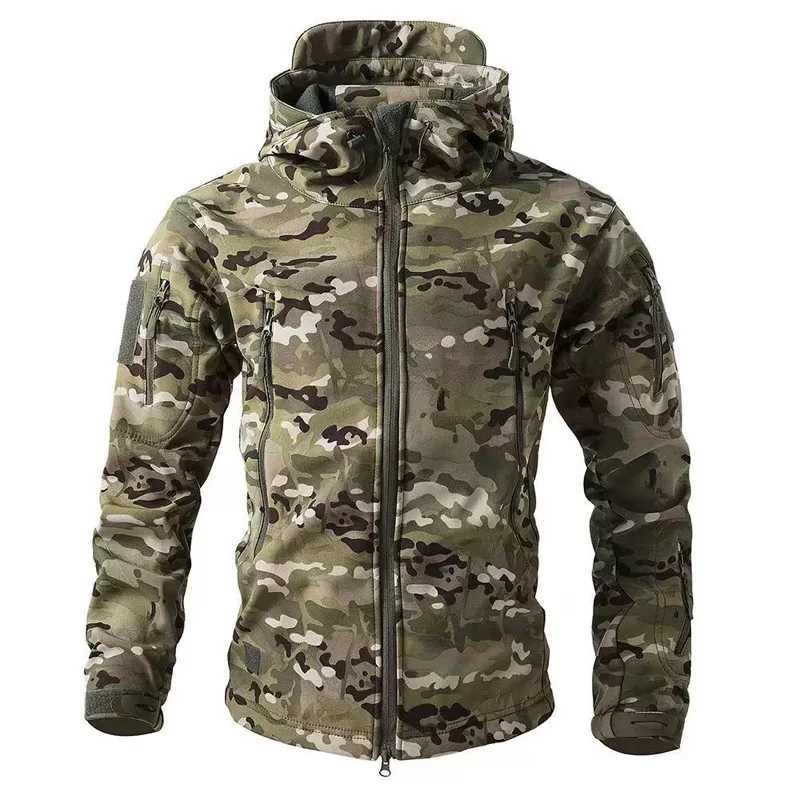 Tactical Military Men Winter Autumn Fce Waterproof Jackets Sports Hiking Camping Climbing Outdoor Hooded Coat Hunting Combat S261017M320