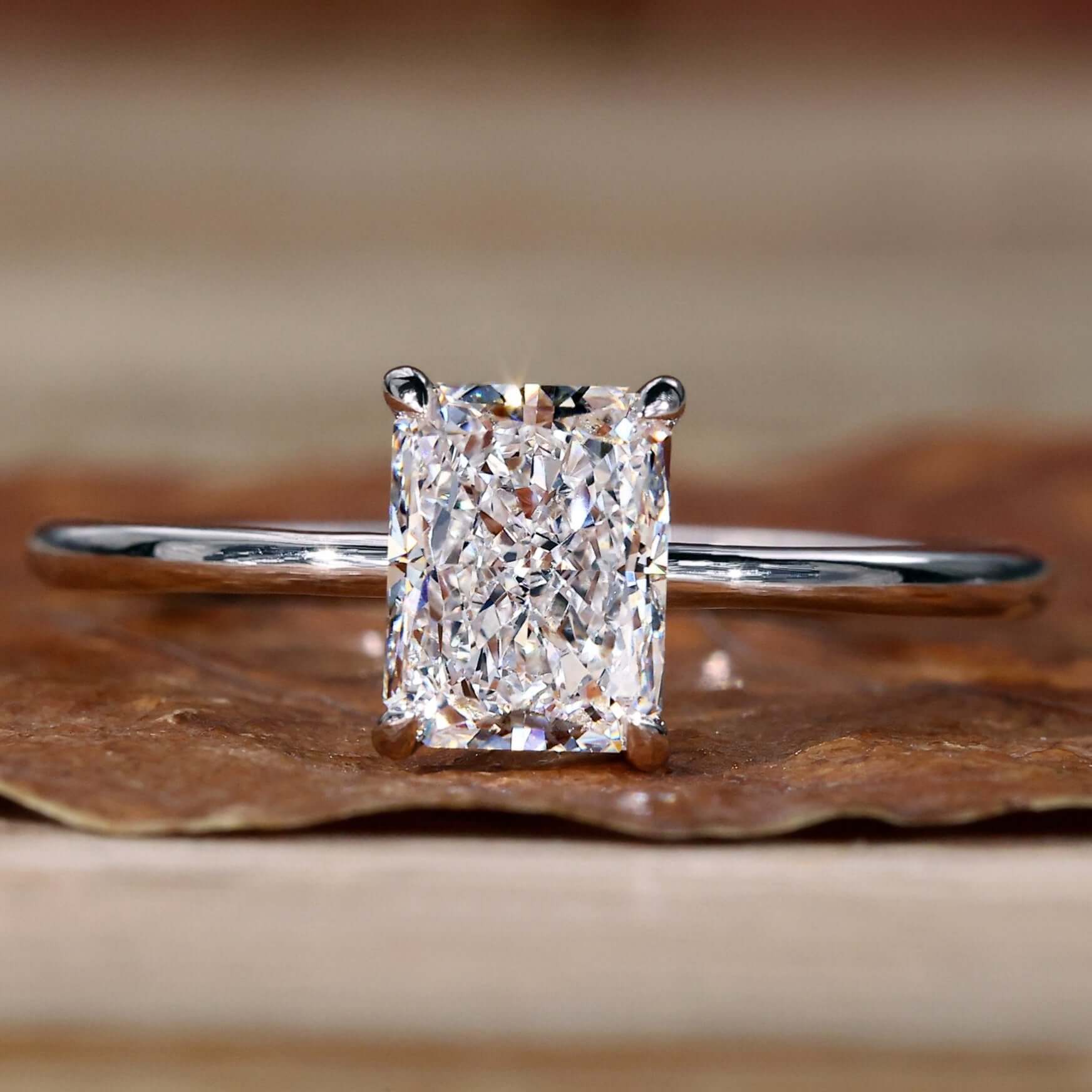 Custom High Quality 10k 14k 18k Solid Real Gold Vvs Moissanite Diamond Ring Wedding Engagement Rings for Women Men Jewelry