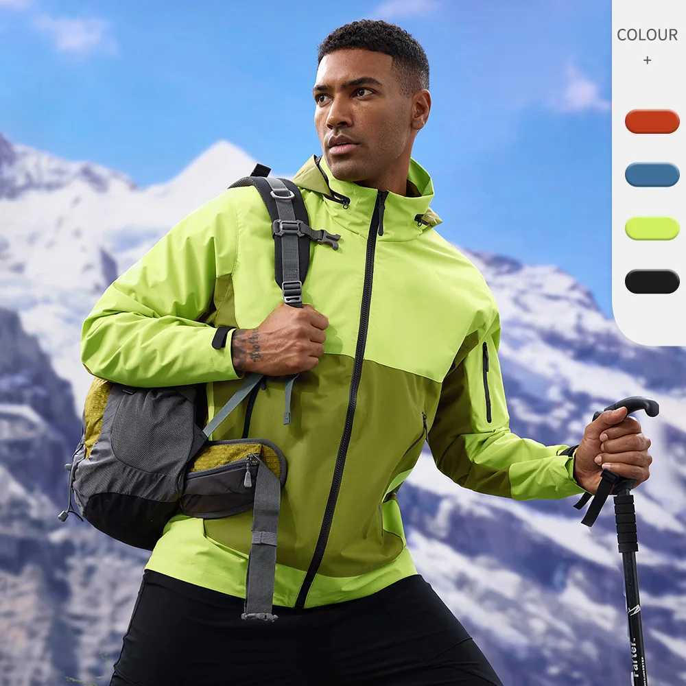 men's women's outdoor sports jackets including hooded windproof waterproof scratch-resistant mountaineering suits cycling tops S261017BGV5