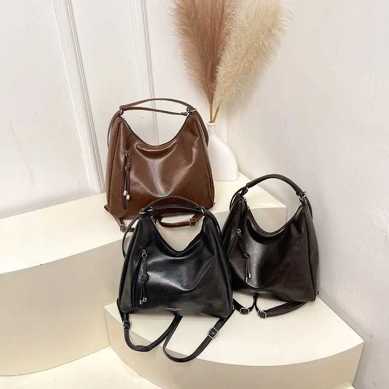 Designer Tote Capacity Totes Bag Large for Wen - New Korean Style Vintage Casual Shoder Bag Minimalist Fi Backpack J261016
