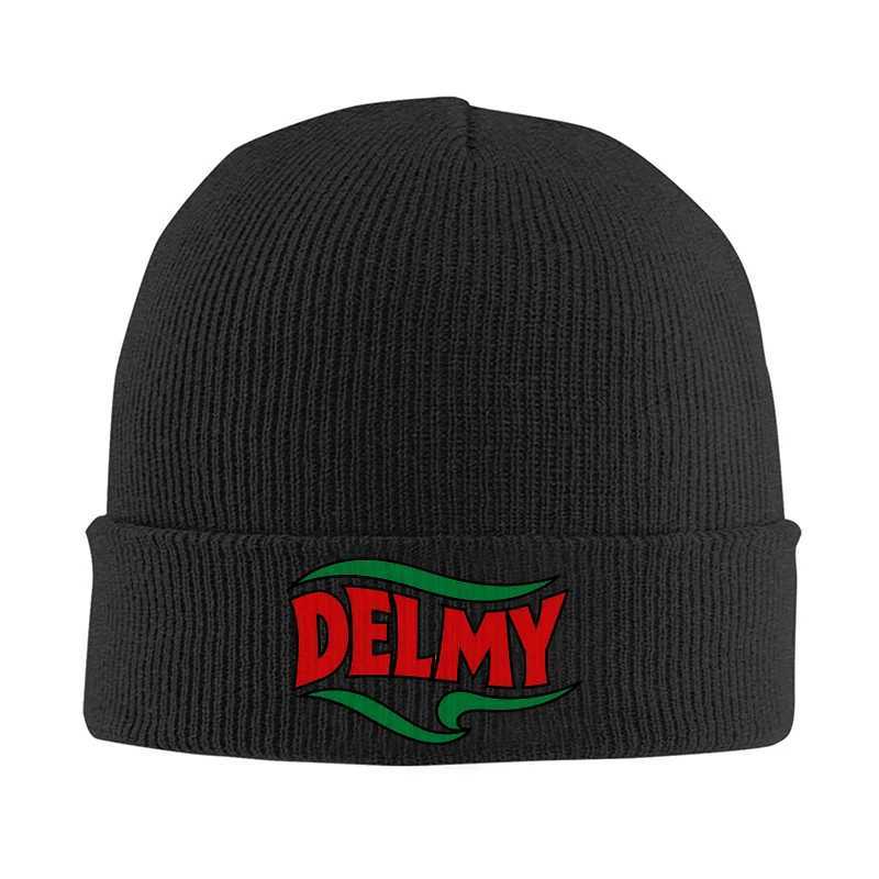 DELMY Letter Graphic Knit Beanie Hat Warm Cuffed Skull Cap Unisex Winter Acssories Soft Stretchy Acrylic Wool Style Gift S2610170WXC