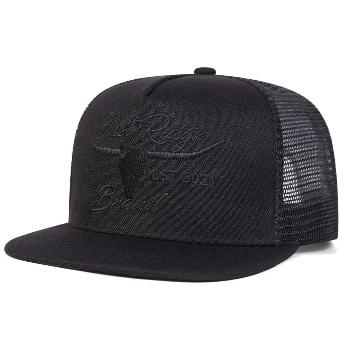 Bullhead Letter Embroidery Unisex Hip-hop Net Hats Spring Summer Outdoor Adjustable Casual Baseball Caps Sunscreen Hat M2610161