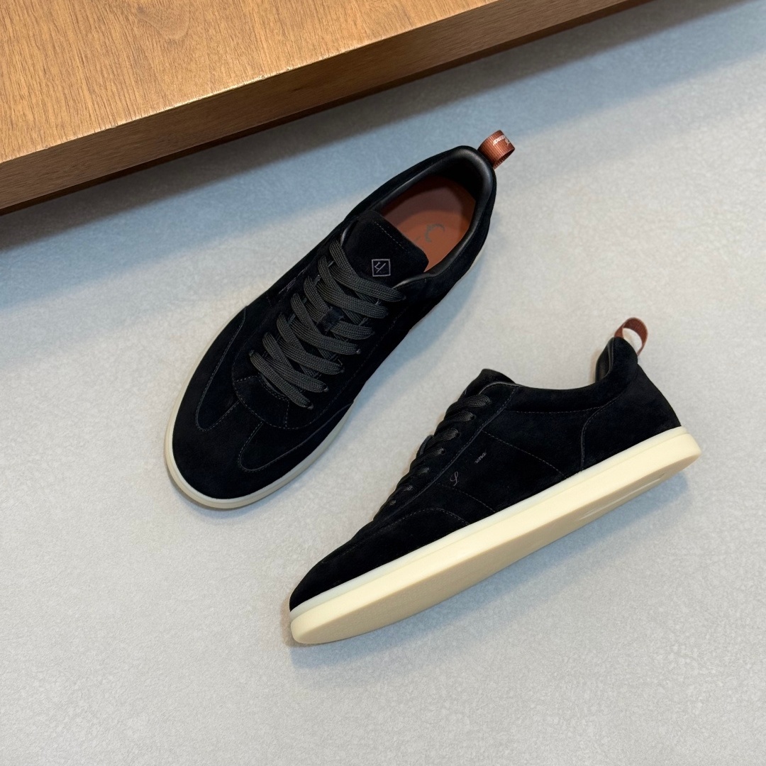 Designer shoes Men Leather Lace up Casual Sneakers Luxury Retro Flat Skate Shoes Soft Comfort Non slip Rubber Outsole Fashion Daily Walking Footwear