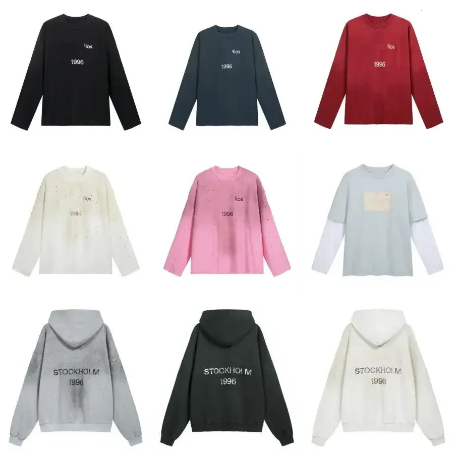 Men T-Shirt short sleeve Designer Oversized T For Hoodie Women Tshirt Long Sleeve Shirt Letter Round Fashion Hip Hop Cotton Longsleeve Woman Sweatsh