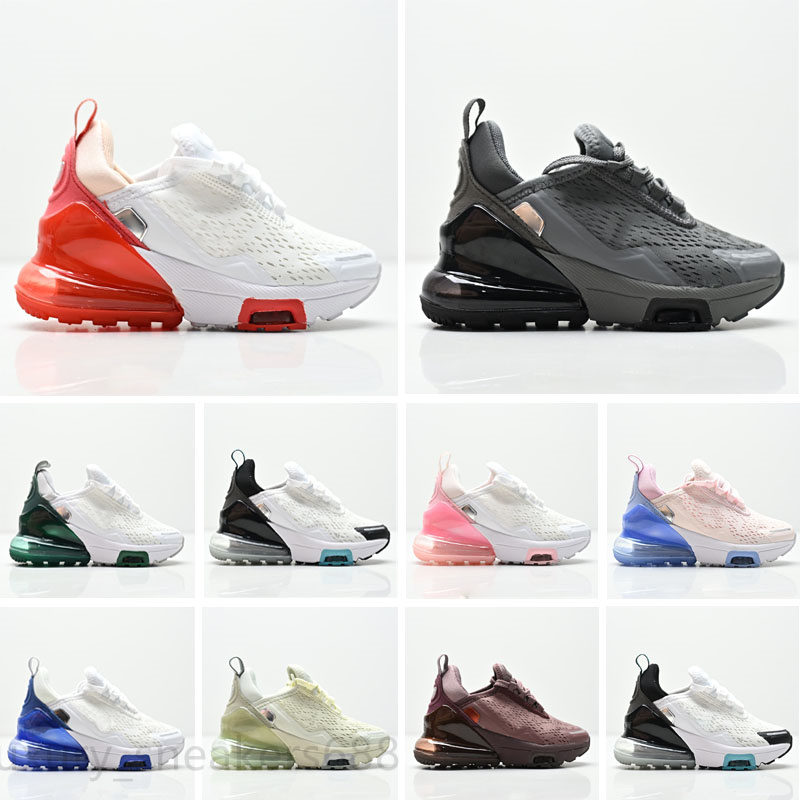 Kids shoes 270 27C Running Shoes men triple white gum barely rose 270c Children youth Throwback Future metallic gold midnight navy volt habanero red