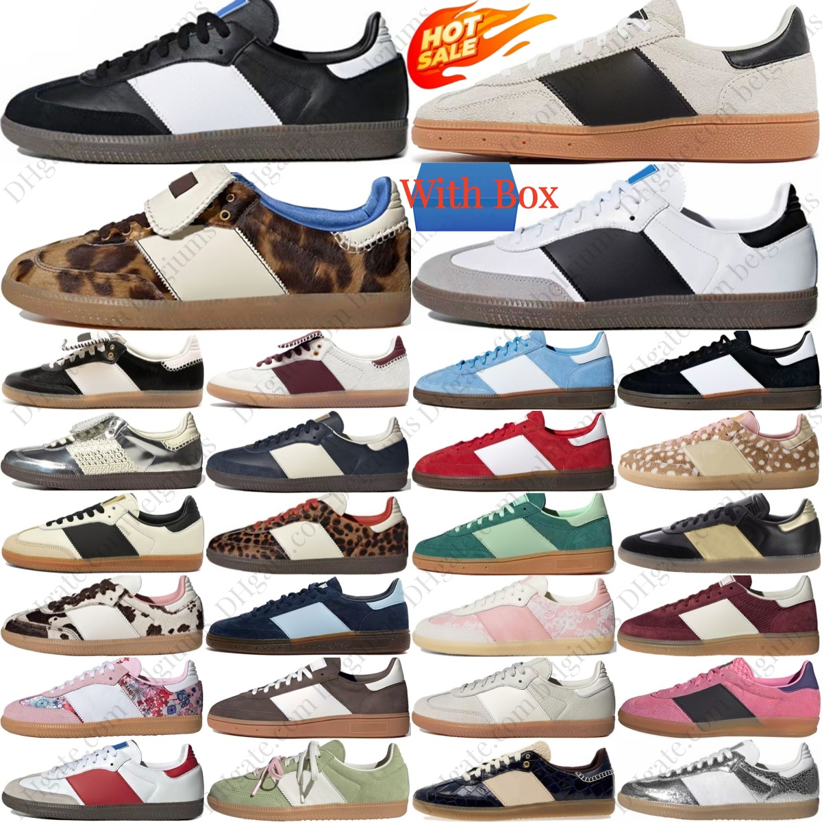 Designer Casual Sneakers Hand ball White Black Leopard Silver Pink Glow Brown Royal Blue Pony Green Footwear Sporty Sand Women Men Night Navy Red Gr