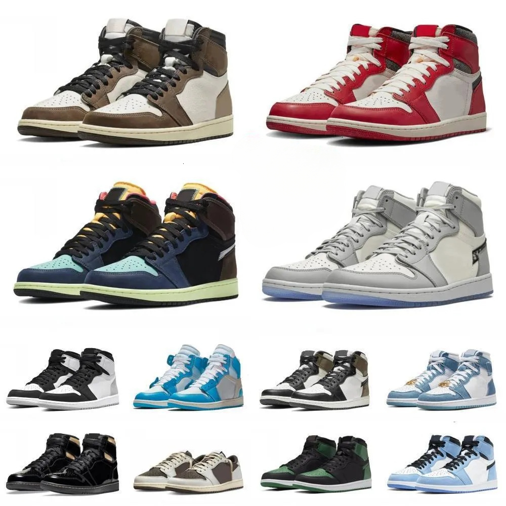 Trainers 1 1S Sports Basketball Shoes 1 Mens Women High Low 1s TS Chicago Reverse True Turbo Blue Pine Green UNC Casual Shoe 1s DARK Mocha Denim Bre