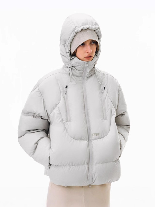 Designer 2026 Winter New Short Hooded Cotton Jacket, Fashionable and Trendy Couple's Outfit, Loose and Warm Coat with a Stylish Design