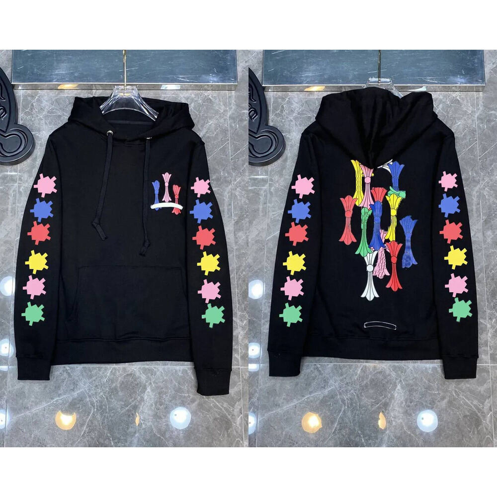 Designer High Chrome Hoodie Quality Heartness Hoodie Men Women Hoodie Cross Sanskrit Sweatshirts Pullover Letter Printed Zipper Ch Long Sleeve Sweat
