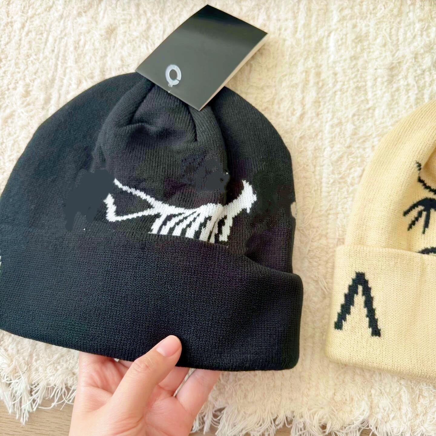 Arkerix skull cap Autumn Winter Beanie Hat Knit Cap Warm Soft Tohk Cuffed Thermal Casual Couple Streetwear Outdoor Unisex Men Women Cold Weather Dai
