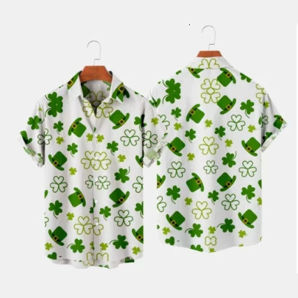 2026 New Irish-Themed Shirt, St. Patrick's Day Men's Loose-Fit Casual Oversized Shirt Free Shipping