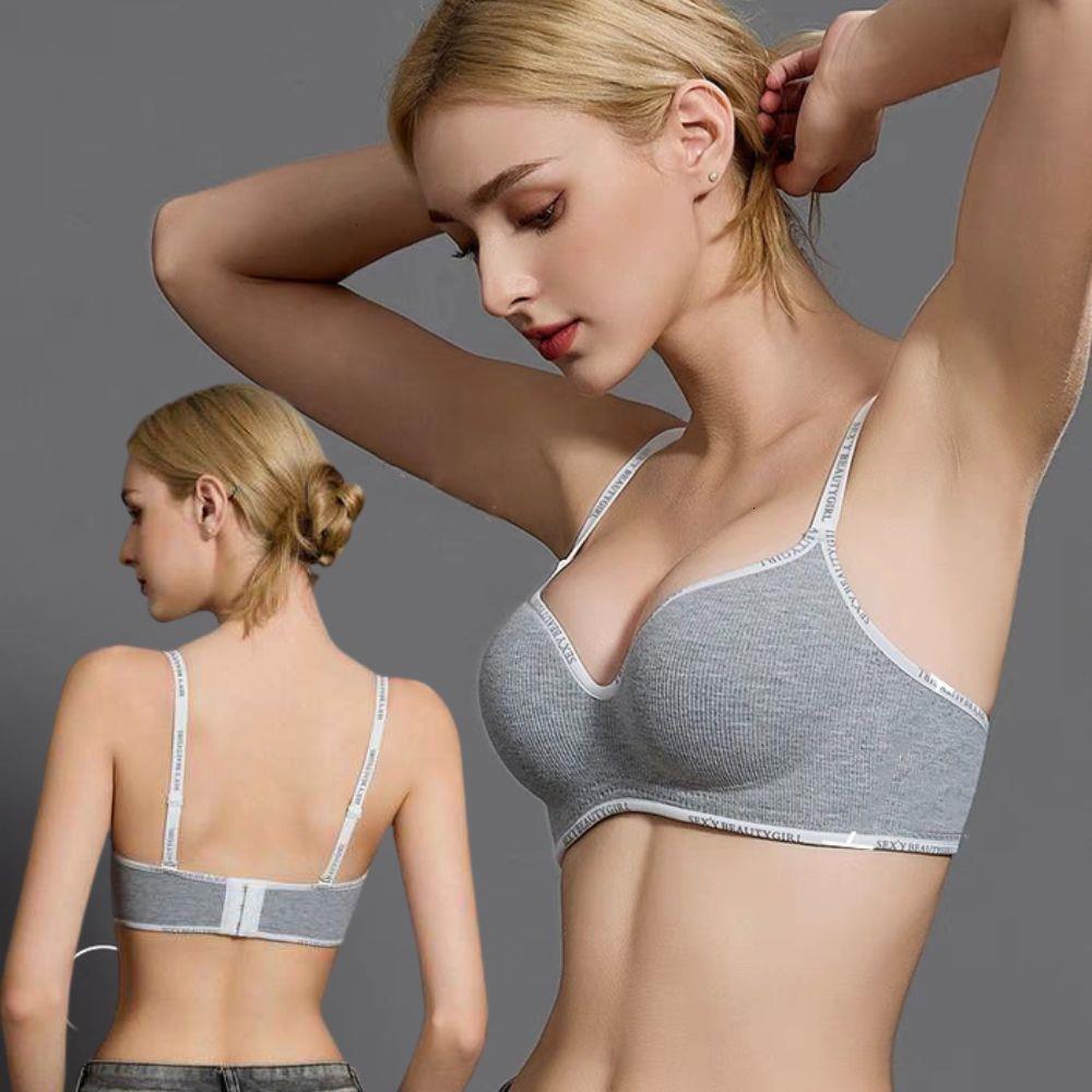 Small Breasts Push Up Bra Wireless Comfortable Underwear Seamless Invisible Bralette 3D Pads Support Bras Side Breast Collection dongdumaoyi