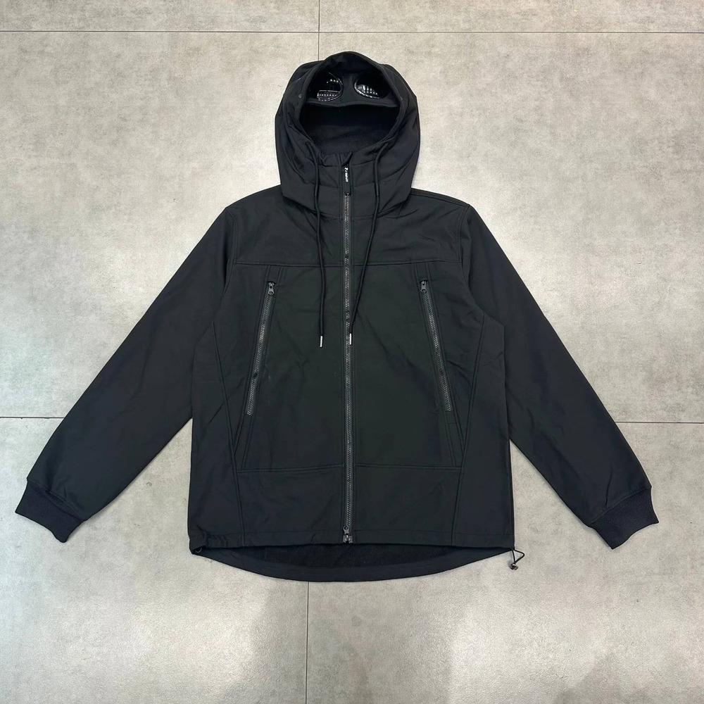 Cp Jacket Spring Autumn Men's Jackets Mens Jacket Man Loose Style Top Mens Soft Shell Windbreaker Jacket Men Coat Glasses Hat Thickened Plush V