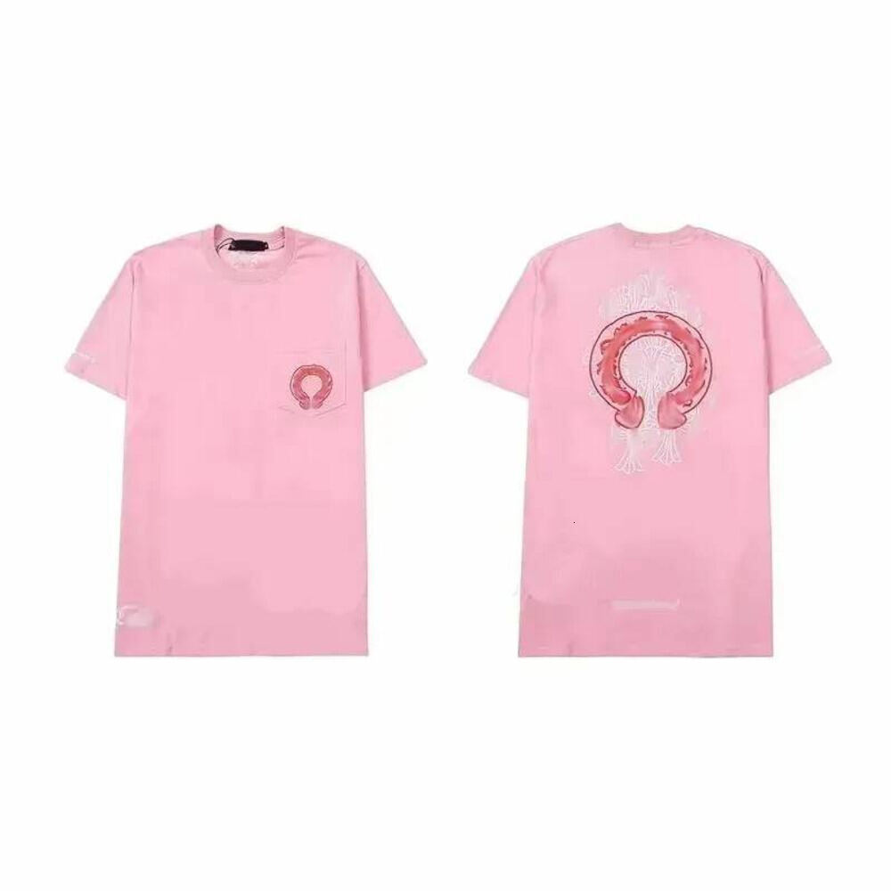 2026 10A Chrome Shirt Designer Oversized Graphic T Shirt Designer Shirt Sanskrit Tee Chrome Pink Men Popular T Shirts High Street Graphic Tops A08