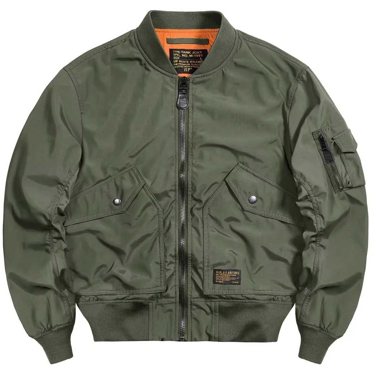 Autumn Winter 2025 New Fashion American Men's Solid Color Casual Trendy O-neck Long Sve Baseball Cotton Padded Jacket Male S261017KWKM