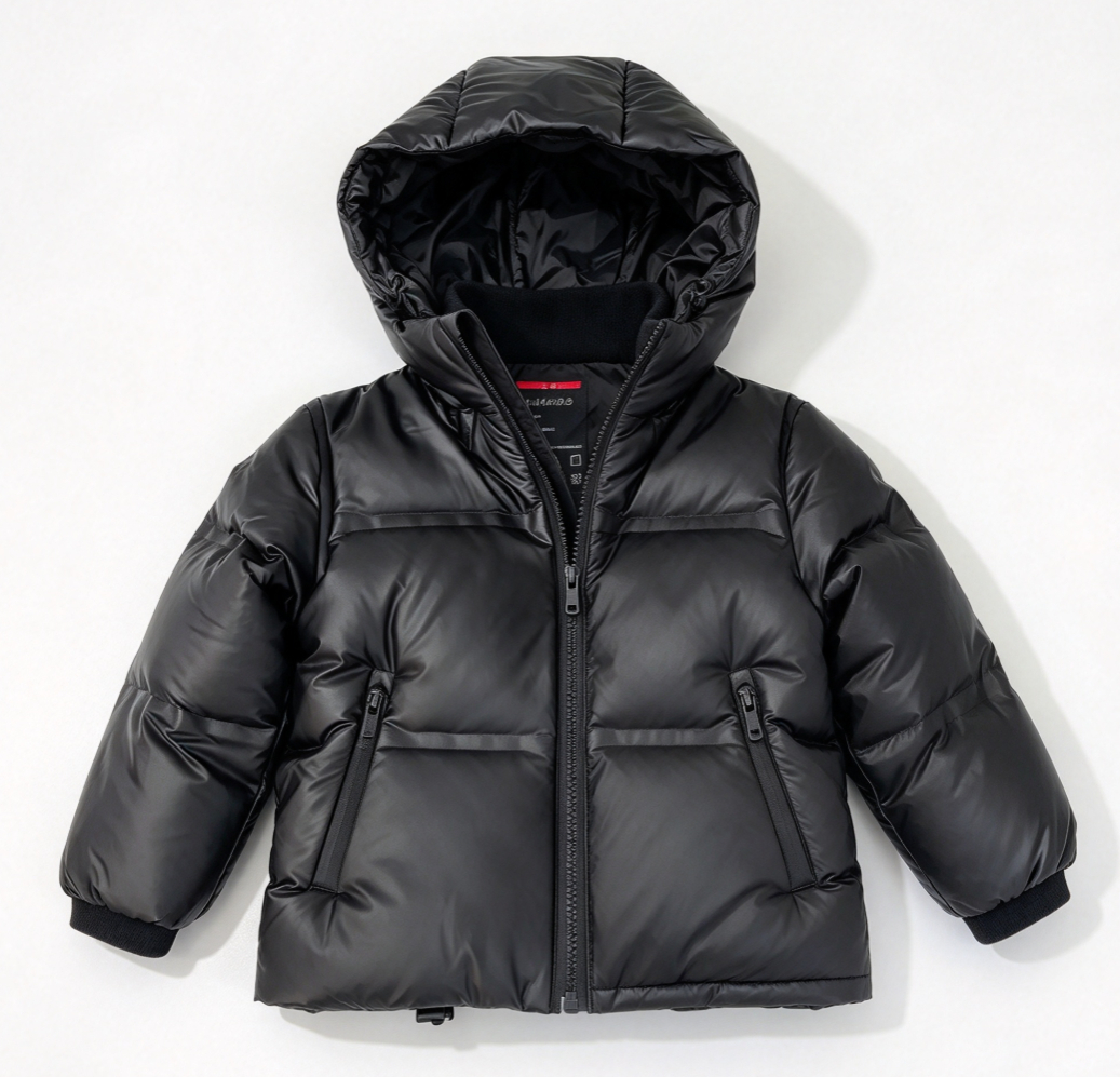 Silver Down Coat Brand Down Kids Coat Shining Baby Jackets Size 110-160 CM Kids Designer Clothes Detachable Sleeves Boys Girl Outwear