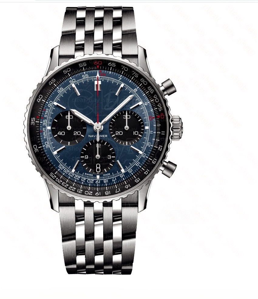 AAA Navitimerness Watch Luxury Mens Chronograph Watch Designer Breitlinlyness Watch High Quality Automatic Date Quartz Movement Watches 0b3