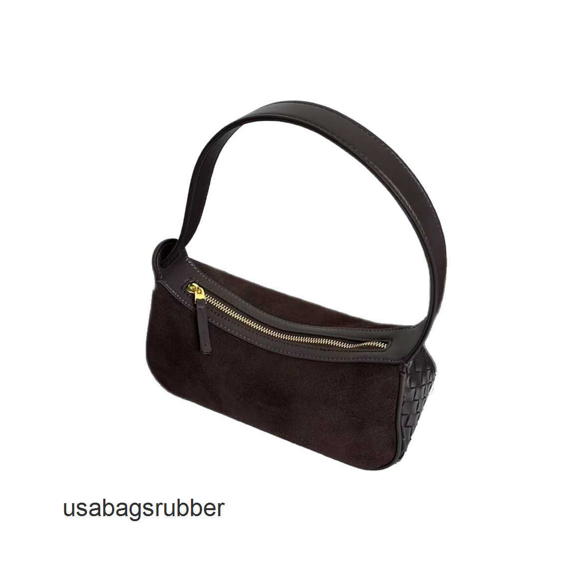Soft Suede Purse 2026 New High-End Women's Underarm Bag Cowhide Frosted Small Square Simple and Versatile Shoulder Crossbody with Curved Cresce