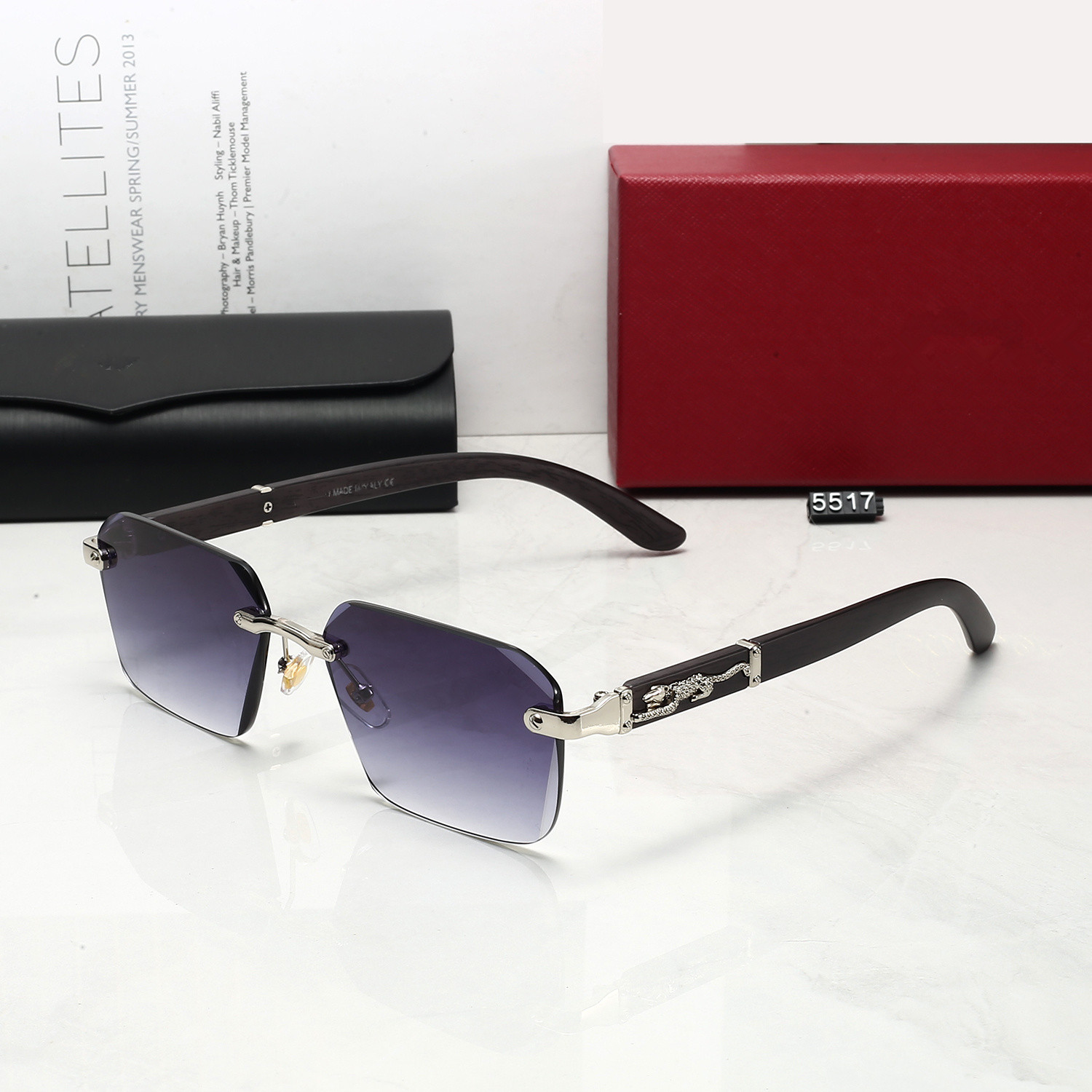 Designer Sunglasses For Woman Man Sunglasses UV400 Polarized Sunglass Classical Square Large Frame Sunglasses Luxury Brand Metal Frame Women Sunglas