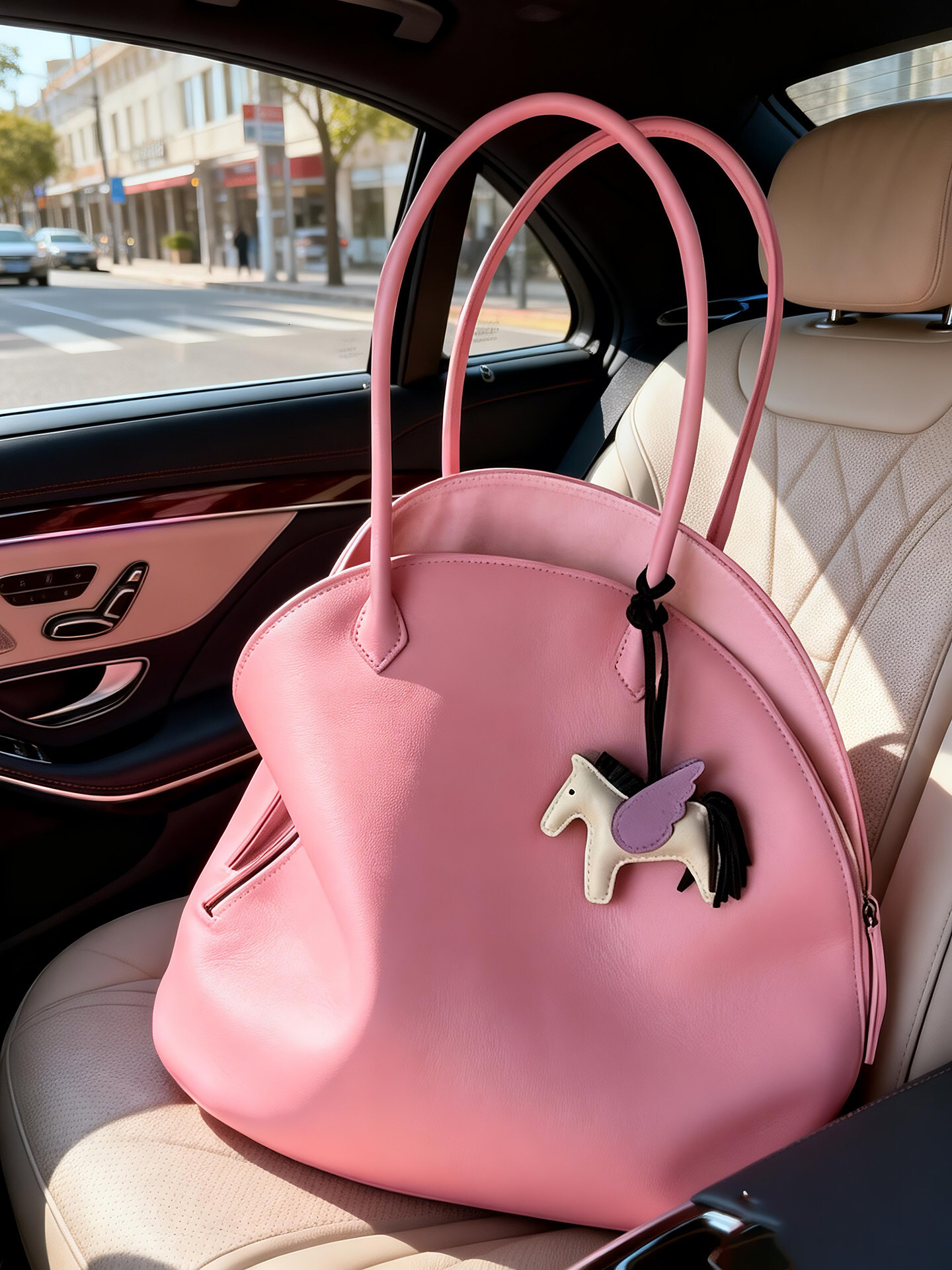 New Commuter Pink Single-Shoulder Underarm Bag, High-End, Light Luxury, Niche, Super Popular, Small Work Bag For Women