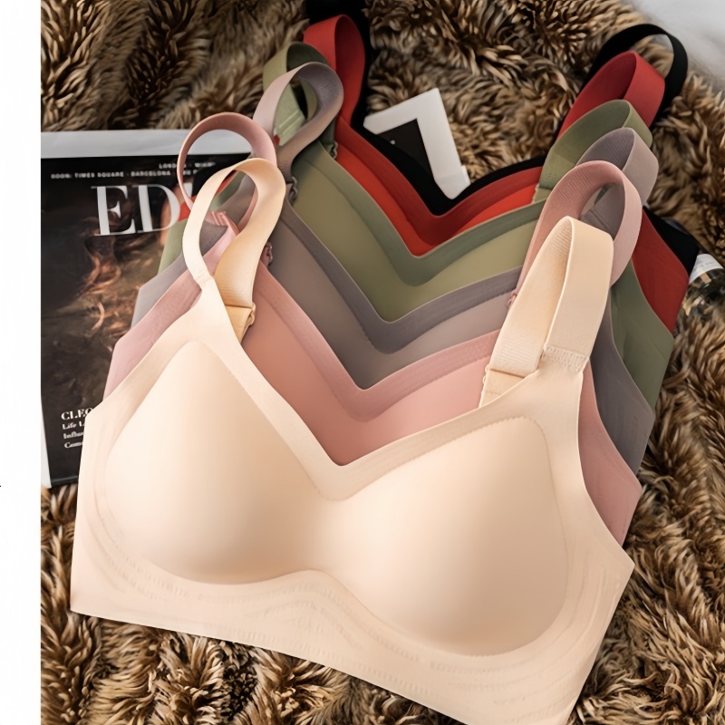Push-Up Bras For Women Plus Size Seamless Bra Non-wire Wide Adjustable Straps Underwear Sexy Lingerie Comfort Intimates M-3XL dongdumaoyi